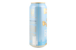 Пиво спеціальне 480мл 4.8% світле пастеризоване Лев Біле Пшеничне Львівське з/б