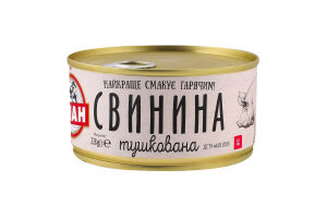 Свинина тушеная стерилизованная Алан ж/б 338г