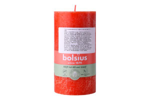 Свеча оранжевая 13х6.8см №103668790335 Bolsius 1шт