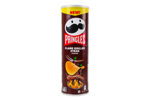 Чипсы картофельные со вкусом стейка на гриле Pringles тубус 165г