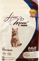 Корм д/дорослих котів з куркою сухий 2кг How Meow