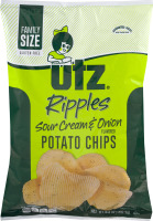 Utz Ripples Sour Cream & Onion Potato Chips Family Size