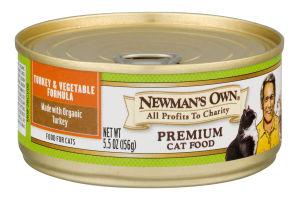 Newman's Own Premium Cat Food Turkey & Vegetable Formula