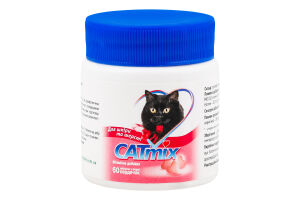 Добавка вітамінна д/котів Кетмікс д/шкіри та шерсті 60таблеток Продукт