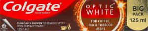 Паста зубна For Coffee Tea&Tobacco users Optic White Colgate 125мл