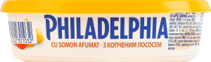 Сир 34% м'який з копченим лососем пастеризований Philadelphia п/у 175г
