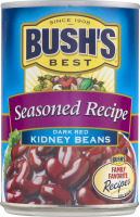 BUSH'S BEST Seasoned Recipe Dark Red Kidney Beans