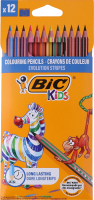 Олівці кольорові Evolution Stripes BIC 12шт
