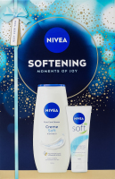 Набор косметический Гель-уход для душа Creme soft 250мл + Крем для лица, рук и тела Soft 75мл Softening Nivea 2шт