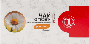 Чай квітковий Ромашка ТМ "1" к/у 20х1.35г
