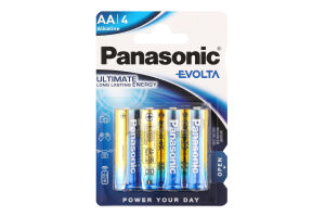 Батарейки Panasonic Evolta LR6-1.5v лужні