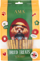 Ласощі д/собак Смужки м"ясні з баранини 100г AMA Трітс