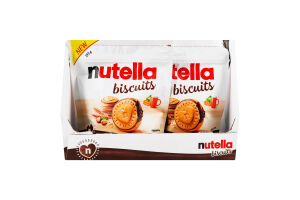 Печенье с начинкой из ореховой пасты и какао Biscuits Nutella д/п 193г