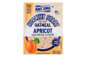 Каша овсяная мгновенного приготовления с курагой Healthy start Aunt Sonia м/у 55г