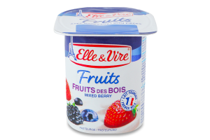 Десерт молочный 2.3% с лесными ягодами Fruits Elle&Vire ст 125г
