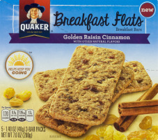 Quaker Breakfast Flats Bars Golden Raisin Cinnamon - 5 CT