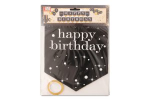 Баннер-гирлянда картон №WB240329057 Happy Birthday Ningbo Union Point Imp&Exp Co. Ltd 1шт
