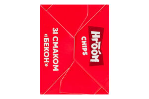 Чипсы картофельные пластинки Бекон Hroom к/у 50г
