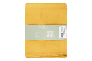 Скатертина Клітинка гірчиця напівпанама 120*150см Homeline