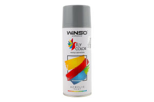 Фарба акрилова сіра 450мл аерозоль Winso