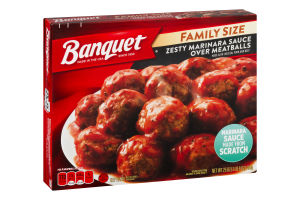 Banquet Zesty Marinara Sauce Over Meatballs