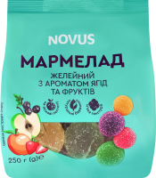Мармелад з аромат. ягід та фр.Novus 250г