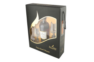 Набір Коньяк 1270 40% 0,7л+Бокал 130мл 2шт коробка Frapin