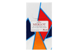 Вино Merlot червоне н/солодке 9-13% 3л коробка Cotnar