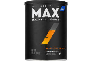 Maxwell House MAX Boost Ground Coffee Medium Roast