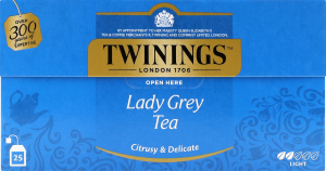 Чай Lady Grey чорний 25*2г Twinings