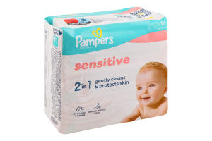 Серветки вологі Pampers Sensitive дитячі