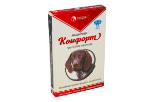 Ошейник для собак против блох и клещей 65см Комфорт Продукт 1шт