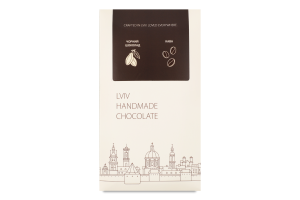 Шоколад чорний з кавовою начинкою Lviv handmade chocolate к/у 78г