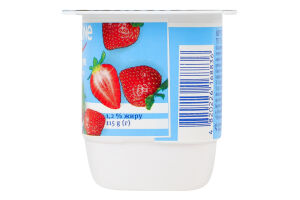 Йогурт 1.2% с наполнителем Клубника Danone ст 115г