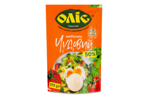Майонез 50% Чудовий Оліс д/п 170г