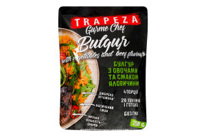Суміш суха харчова Булгур з овочами та смаком яловичини Trapeza д/п 250г