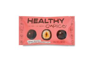 Драже фундук в чорному шоколаді Healthy Choice м/у 50г