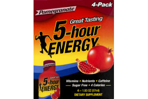 5-Hour Energy Dietary Supplement Pomegranate - 4 PK