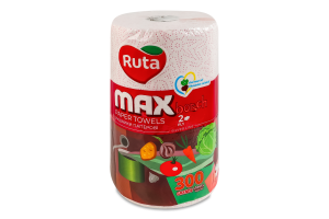Полотенце бумажное 2-х слойное 300 листов Borsch Max Silver line Ruta 1шт