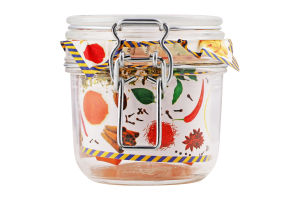 Банка зі скляною кришкою Econ round 350мл Uniglass 1шт