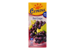 Сік з червоного винограду 0,25л т/п Cyprina