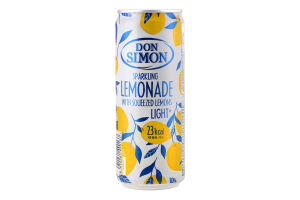 Напиток безалкогольный соковый среднегазированный пастеризованный Lemonade Don Simon ж/б 330мл