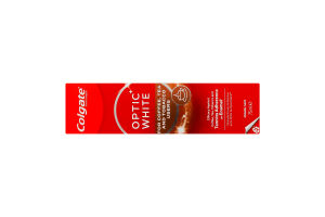 Паста зубная для потребителей чая, кофе, табака Отбеливающая Optic white Colgate 75мл