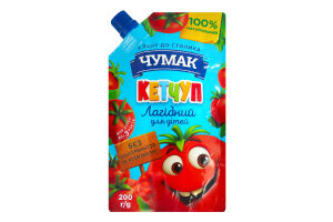 Кетчуп для детей от 3лет пастеризованный Нежный Чумак д/п 200г