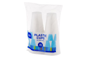 Smart Sense Plastic Cups For Cold Drinks - 50 CT