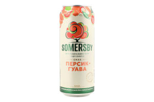 Сидр 500мл 4.7% звичайний шипучий солодкий Персик-гуава Somersby з/б