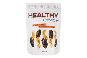 Філейки дині натурально сушені в чорному шоколаді Healthy Choice д/п 185г