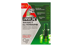 Рідина для фумігатора від комарів 60 + 10 ночей Irex 43мл