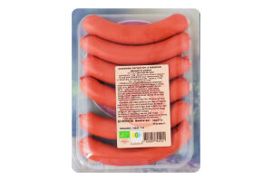 Сосиски органічні з маслом Organic Meat в/с лоток 300г