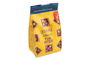Печиво Шоколадні хрустики Fun bites Leibniz м/у 100г